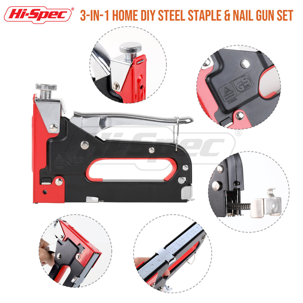 Heavy Duty อเนกประสงค์ Nailer คู่มือเล็บตรงเล็บ U-รูปประตู Nailer Nailer งานไม้ Nailer