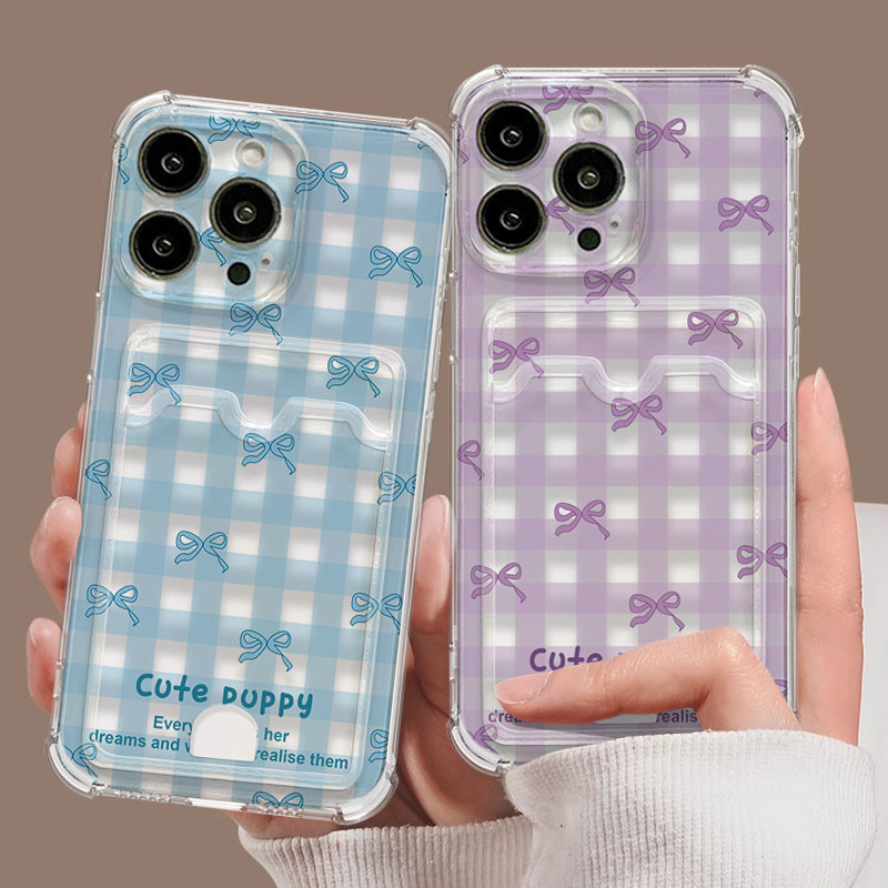 ตารางโบว์ผู้ถือบัตรเคสโทรศัพท์สําหรับVIVO Y20 Y20i Y20A Y12S Y20S[G] Y20T V2026 V2027 V2028 V2029 V2032 V2033 V2042 V2043 Y31 Y51 กันกระแทกปลอกTPUนุ่ม