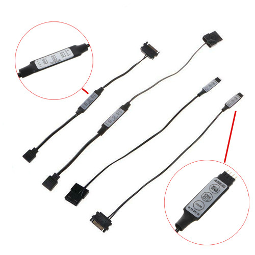 5V 3Pin 12V 4Pin Molex SATA แหล่งจ่ายไฟอะแดปเตอร์แปลงสาย RGB ARGB เมนบอร์ดสําหรับคอมพิวเตอร์ CPU ควบคุมแสง