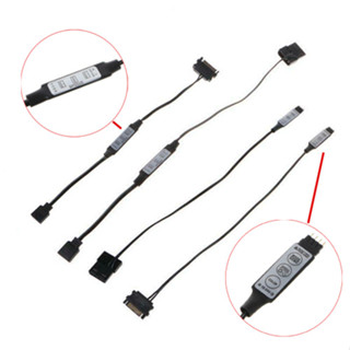 5V 3Pin 12V 4Pin Molex SATA แหล่งจ่ายไฟอะแดปเตอร์แปลงสาย RGB…