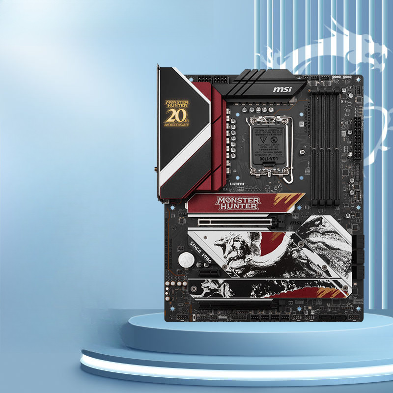 กล่องเมนบอร์ดเกมมิ่งใหม่เอี่ยม MSI Collaboration Monster Hunter Z790 EDGE WIFI Blade