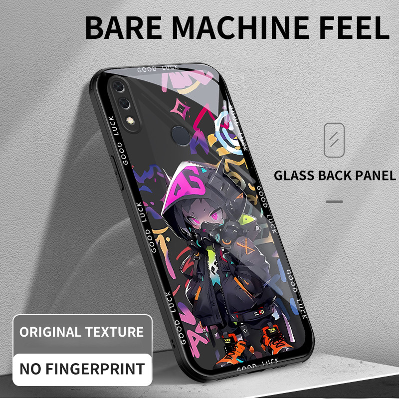 สําหรับ Huawei Y9 2019 , กราฟฟิตี้สวมหน้ากาก, บุคลิกภาพอินเทรนด์, เคสป้องกันโทรศัพท์ป้องกันการตก ราคา ถูกที่สุด ดีลบีเคเค แกลเลอรีภาพที่ 2
