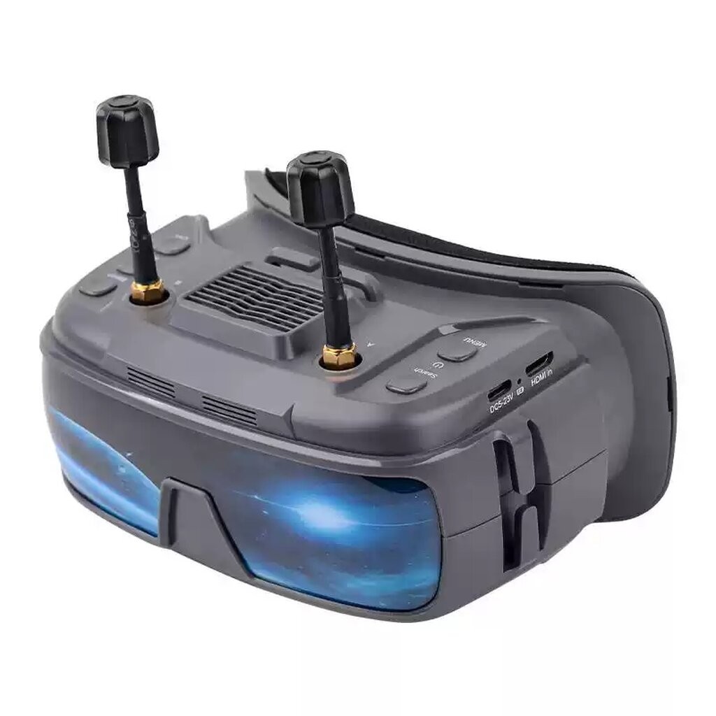 VR200 DMKR | 3.5-inch 5.8GHz FPV Goggles 40CH Support DVR - แว่นบันทึกได้ มีพัดลม สองเสา อุปกรณ์โดรน Drone