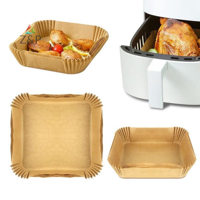 Z&P กระดาษทอดอากาศในครัว Bake กระดาษดูดซับน้ํามัน Air Fryer Accesories Disposabl COD