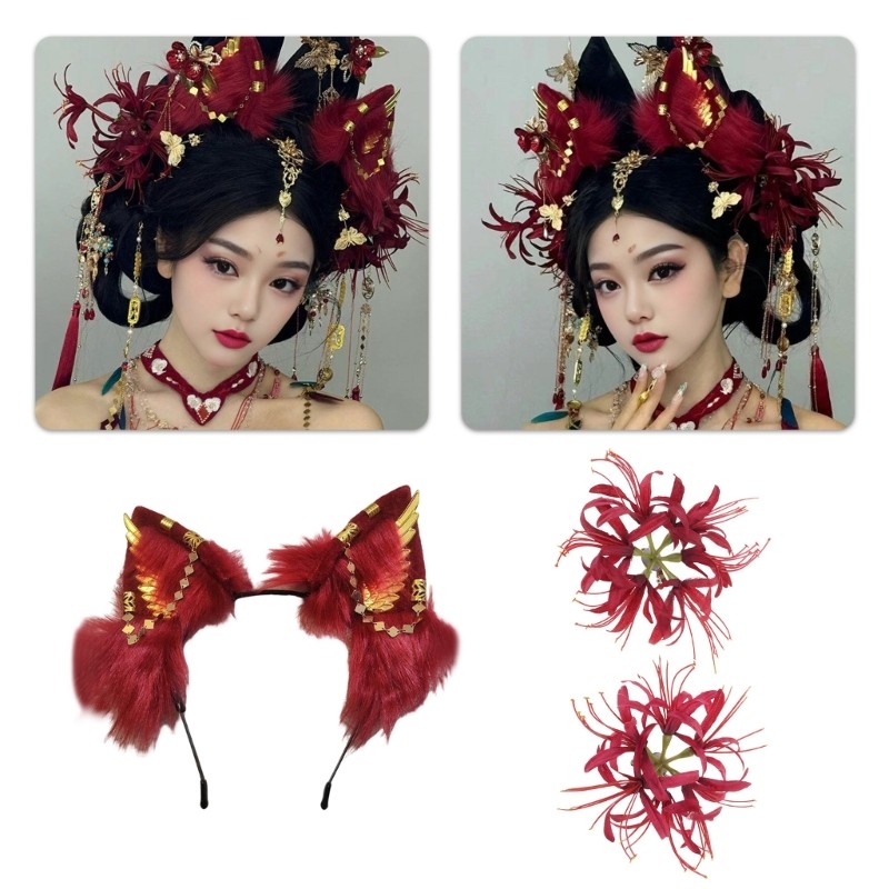 Bbd Soft Plush Ear Headband คอสเพลย์ Hairpieces สําหรับผู้หญิง Seeking สไตล์ส่วนบุคคล