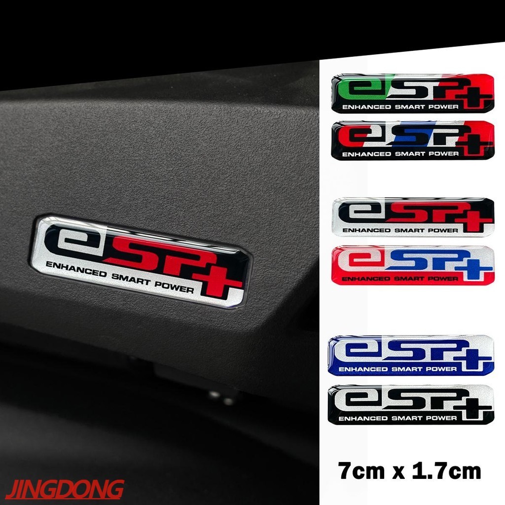 3D อีพ็อกซี่เรซิ่นสติกเกอร์ ESP +  ESP กรองอากาศนูนกันน้ําสําหรับ PCX160  LEAD125 NSS350 โลโก้สติกเกอร์ 7 ซม. x 1.7 ซม.