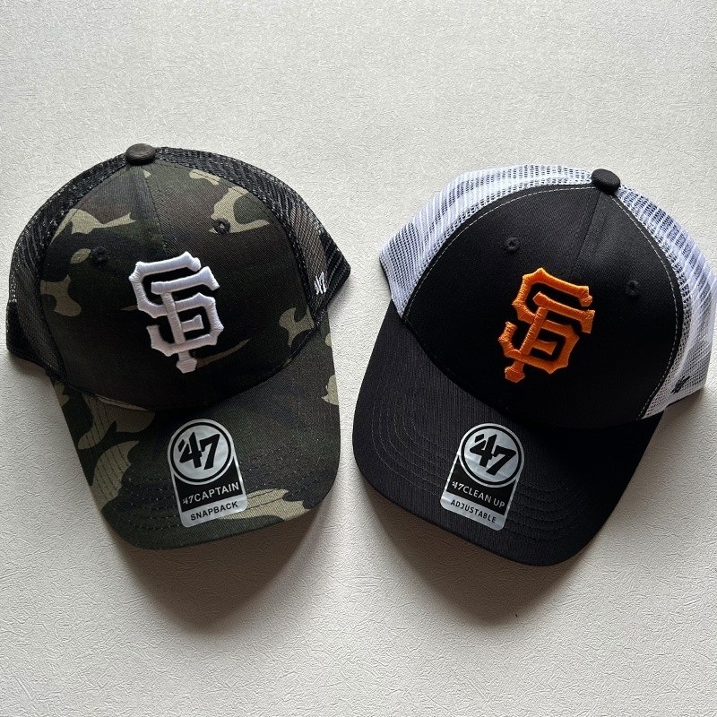 47brand Giants Hip-Hop Baseball Cap Fashionable Baseball Cap Mesh Cap Adjustable