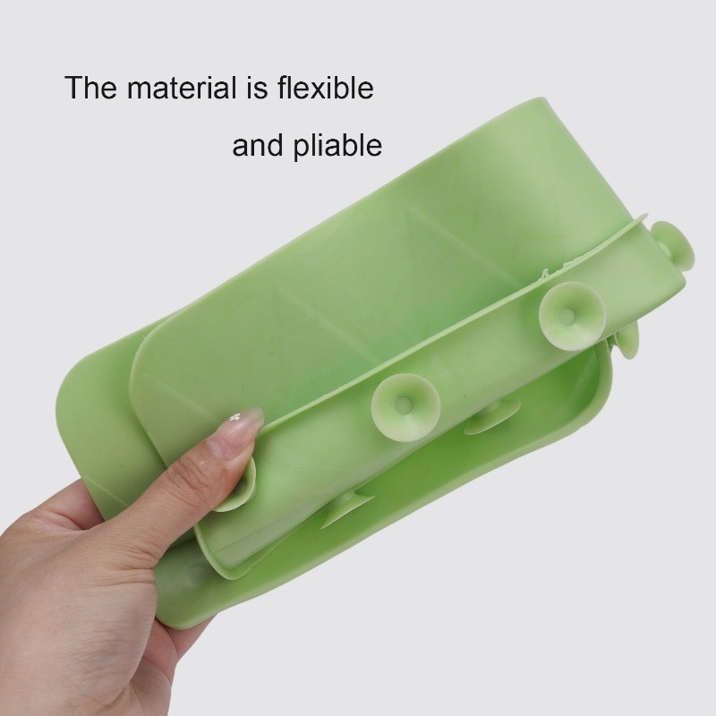 แผ่นกั้นอ่างล้างจานอเนกประสงค์ - ฉากกั้นซิลิโคนกันน้ํามันพร้อมการออกแบบถ้วยดูดกันลื่นสําหรับใช้ในห้องครัวและห้องน้ํา - รูปที่ 6