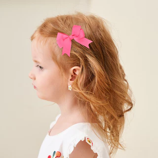4 ชิ้นน่ารักสีทึบริบบิ้น Bows กิ๊บติดผมสําหรับเด็กสาว Hairpins Barrettes Handmade เด็ก Headwear เด็กอุปกรณ์เสริมผม