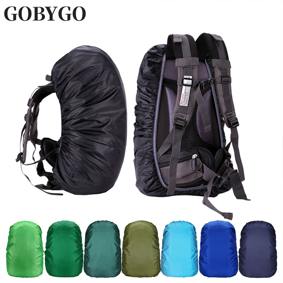 GOBYGO 15-65L ผ้าคลุมกันฝนกันน้ํากลางแจ้งสำหรับกีฬาปีนเขาและกระเป๋าเป้สะพายหลังกันฝุ่น