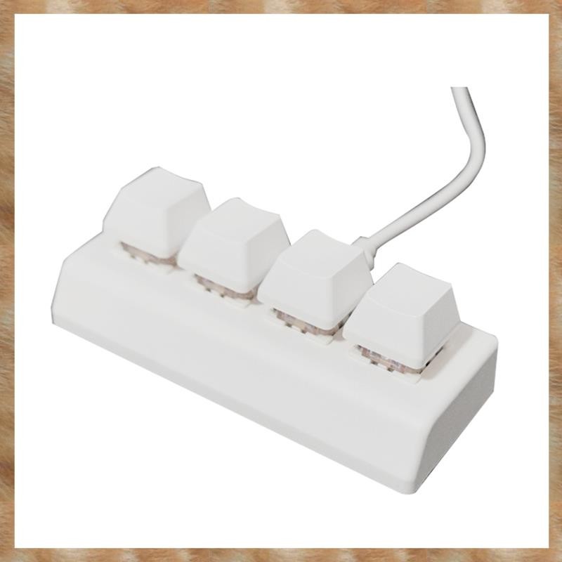 [KYG] 4key Mini Mechanical Keyboard One Click Full Selection Copy Paste Office Gaming Drawing Switch