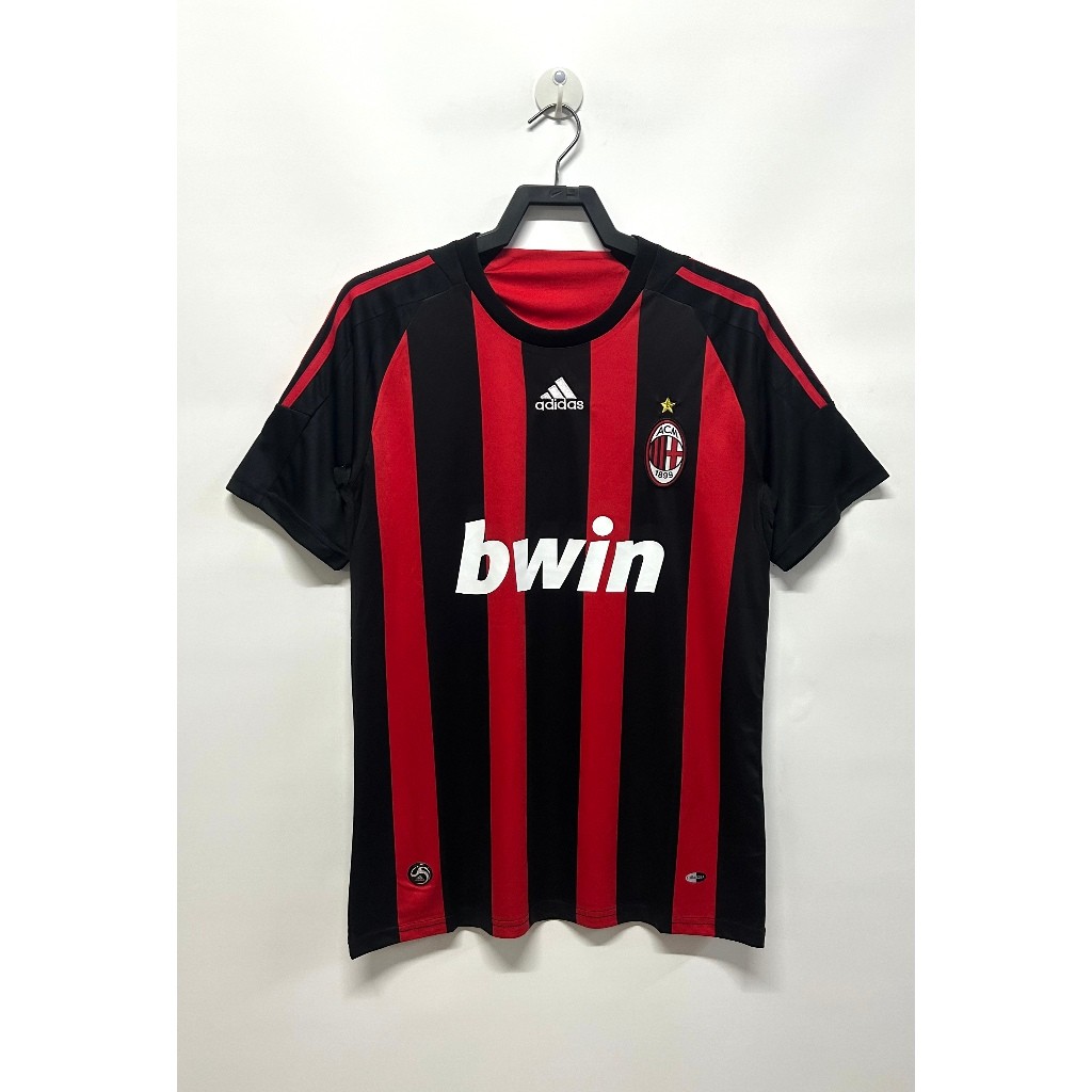 #AM 08-09 Home Retro Soccer Jersey Football #KAKA #BECKHAM #RONALDINHO #MALDINI