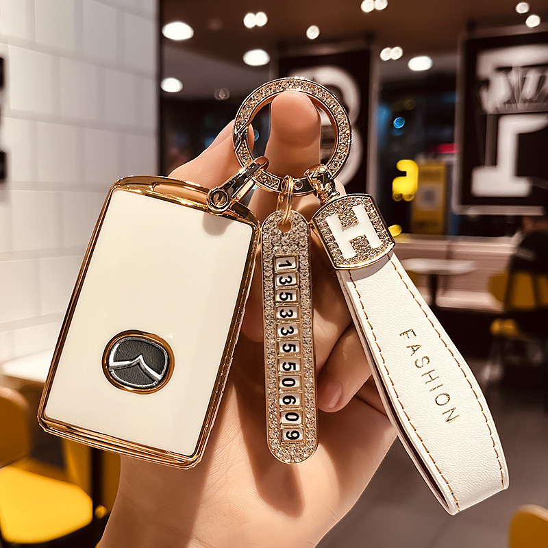 กระเป๋าใส่กุญแจ Mazda ที่เข้ากันได้สำหรับ CX5 CX30 CX8 Mazda3 CX3 CX4 CX7 CX8 CX9 CX50 CX60 CX70 CX8