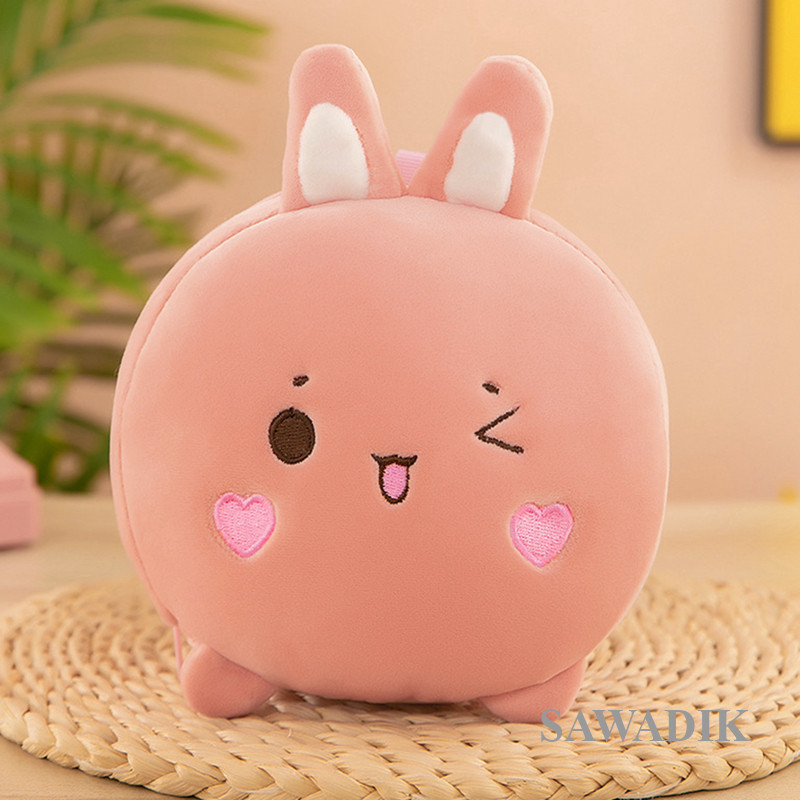 Sawadik แบบพกพา 2 in 1 หมอนรองคอการ์ตูนสัตว์ Loveable Multi-Functional Travel หมอนเที่ยวบิน Sleep Rest สํานักงาน Napping