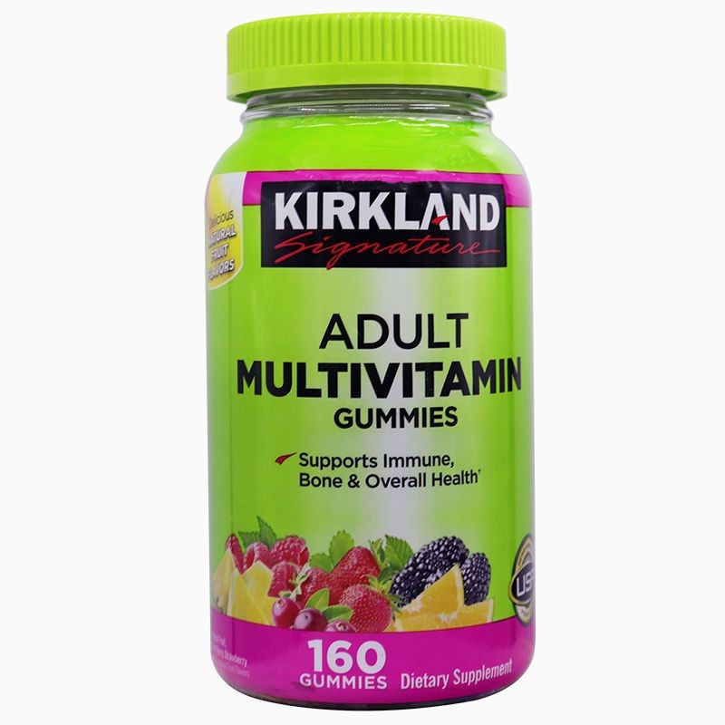 Kirkland Kirkland adult multivitamin mineral gummy 160 ตาราง美国Kirkland维克兰成人多种复古质拼图软糖160粒6-18-164
