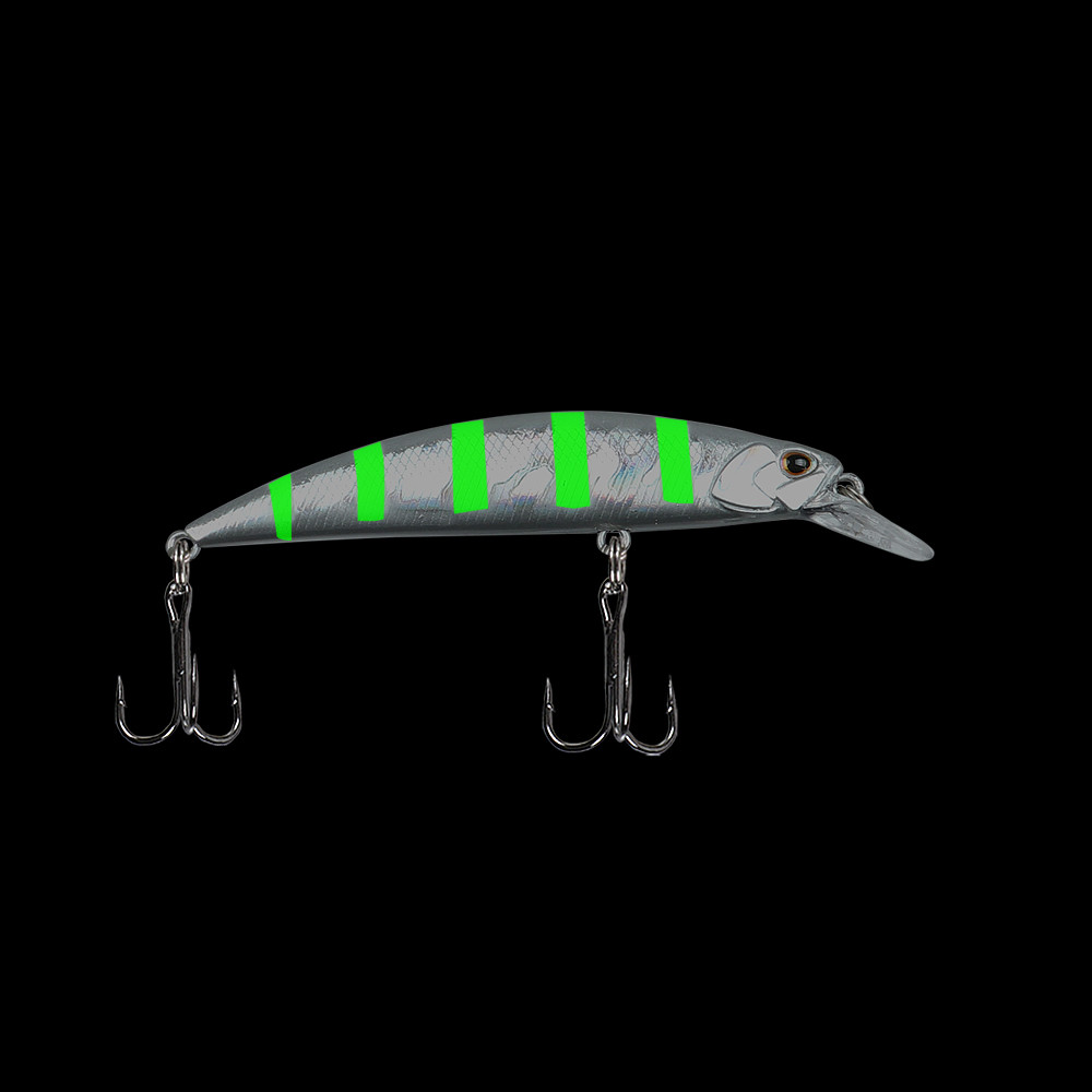 เหยื่อตกปลา 13g/9.5 ซม. Sinking Minnow Lure Hard พลาสติก 2 Trible Hook - รูปที่ 3