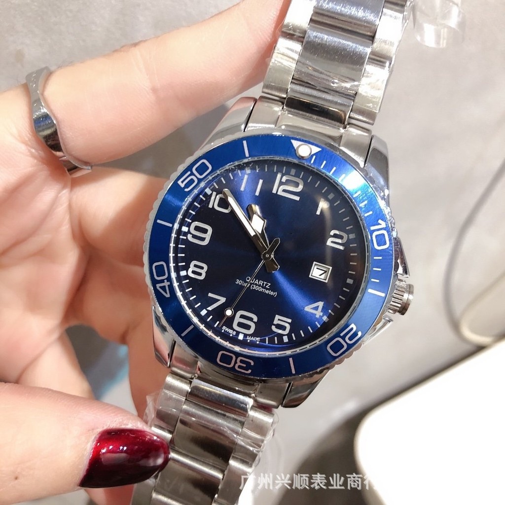 2025 แฟชั่นกีฬา E-commerce Big Push Langjia Concas Luminous Elite นาฬิกาผู้ชายธุรกิจสบายๆ Oak 12d b5