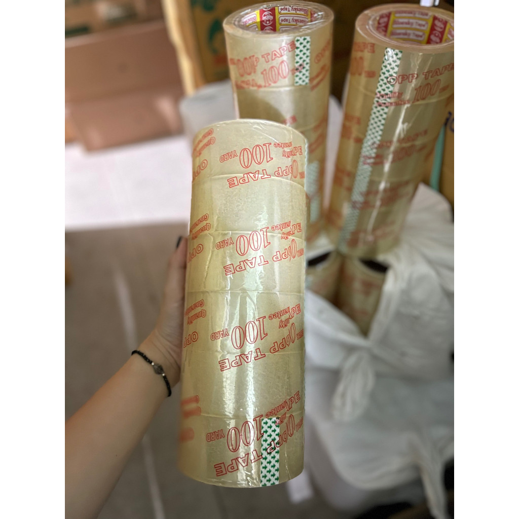 เทปกาว เทปใสหนาคุณภาพดี Opp Tape 1.2yard - 1.4yard - 2yards (1 ม้วน)