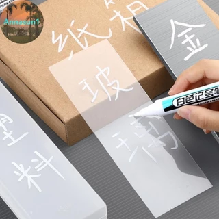 Annasun 0.7/1.0/2.5 มม.กันน้ําสีขาว Marker ปากกาสี Tread สิ่งแวดล้อมปากการถยางภาพวาด Grafti เครื่องเขียนโรงเรียนอุปกรณ์ TH