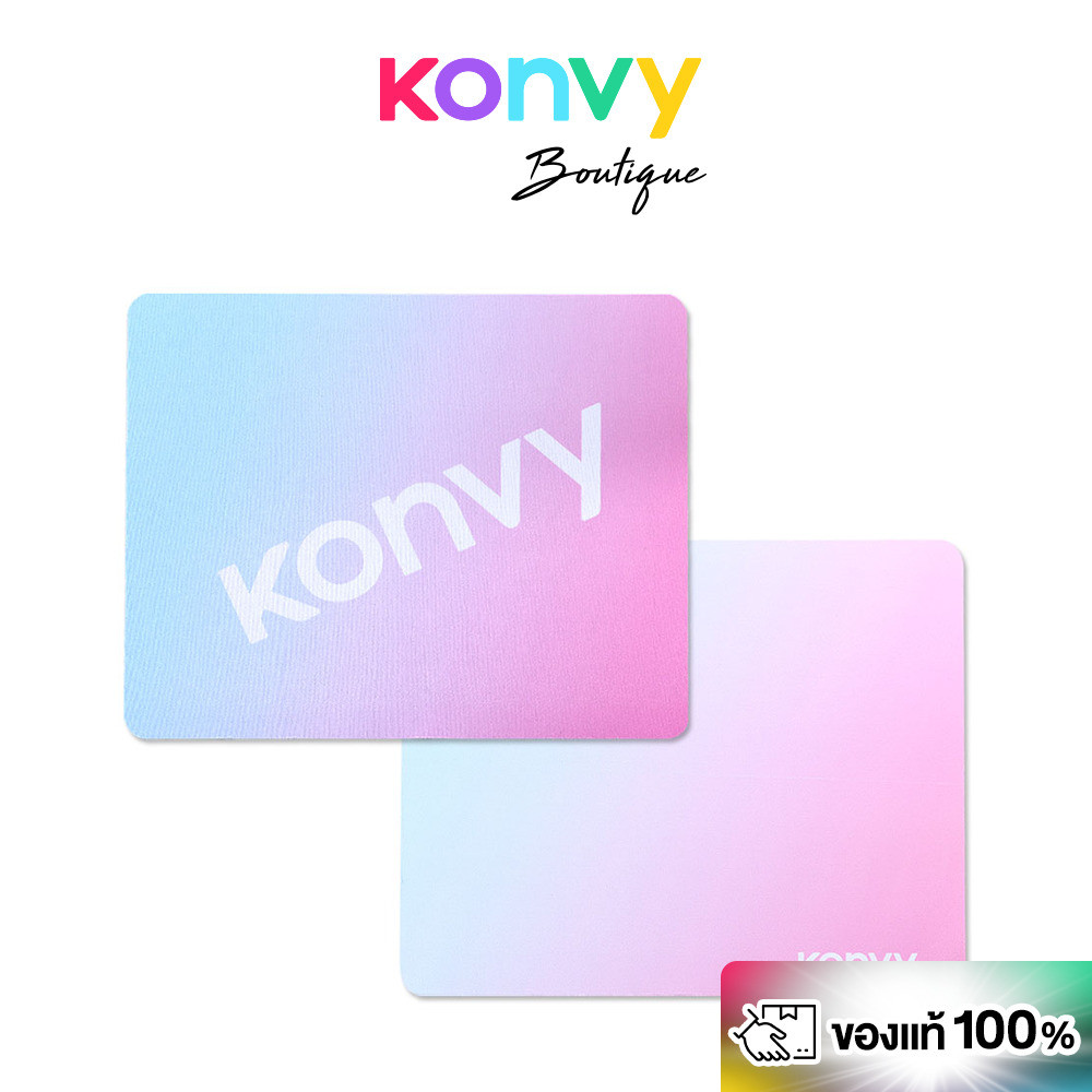 Konvy Mouse Pad Random 1pc #Rectangle คอนวี่ แผ่นรองเม้าส์พื้นผิวเรียบทรงสี่เหลี่ยมผืนผ้า.