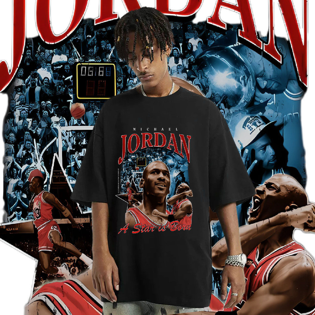 [โปรโมชั่น] Basketball Sports NBA Air Jordan 23 Breathable Short Sleeve Chicago Bulls [S-3XL COD]