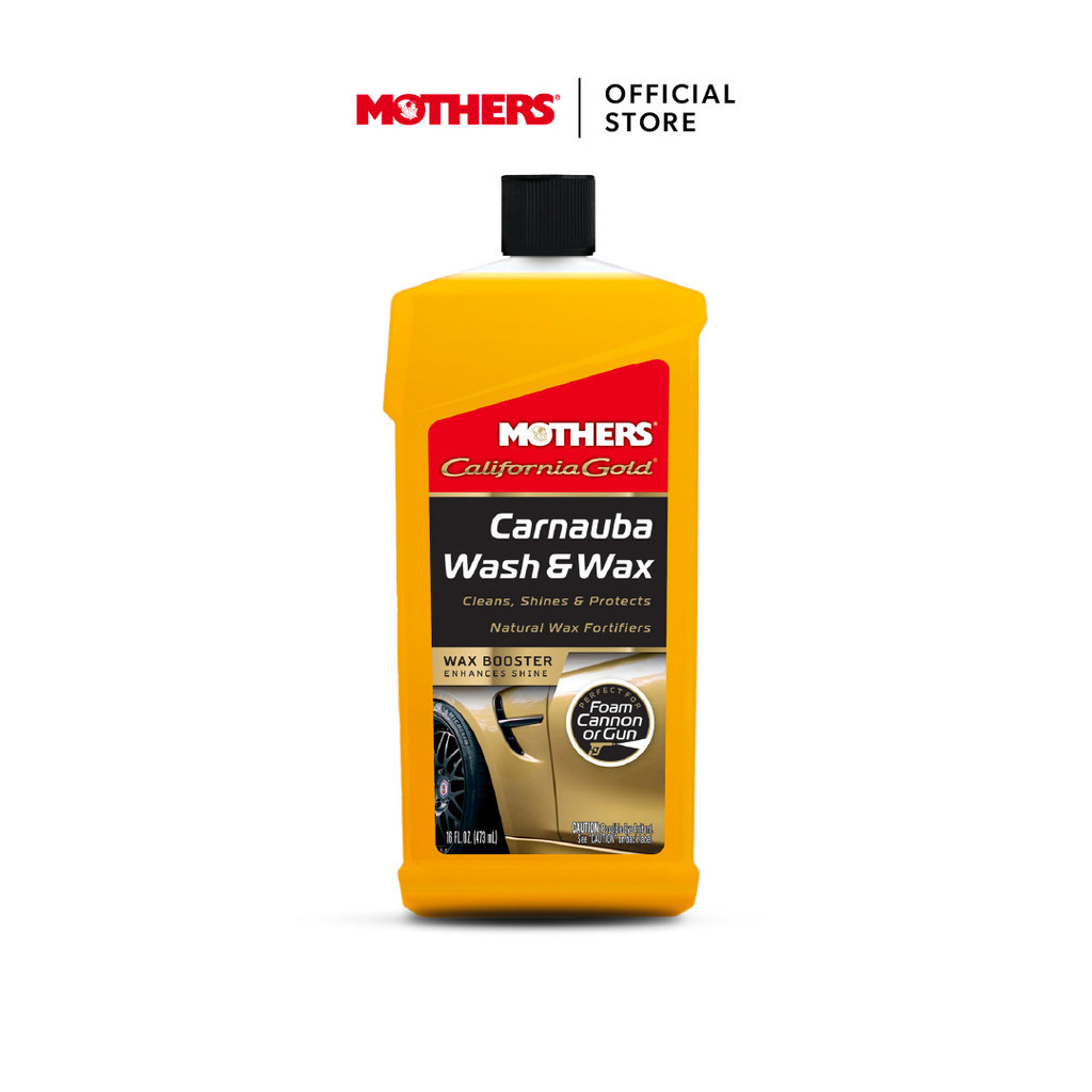 Mothers® California Gold® Carnauba Wash & Wax แชมพูล้างรถพร้อมแว็กซ์ในตัว ล้างและช่วยปกป้องผิวสีในขั