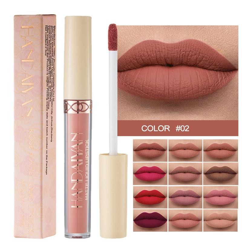 Am-azHandaiyan 12 Colours Matte Liquid Lipsticks – กันน้ํา, Non-Stick, Long-Wearing ราคา ถูกที่สุด ดีลบีเคเค แกลเลอรีภาพที่ 2
