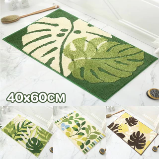 พรม พรมเช็ดเท้า 40x60CM พรมเช็ดเท้าหนา ฐานยางกันลื่น ดูดซับน้ำดี แห้งใน เหมาะสำหรับใช้ในห้องน้ำ