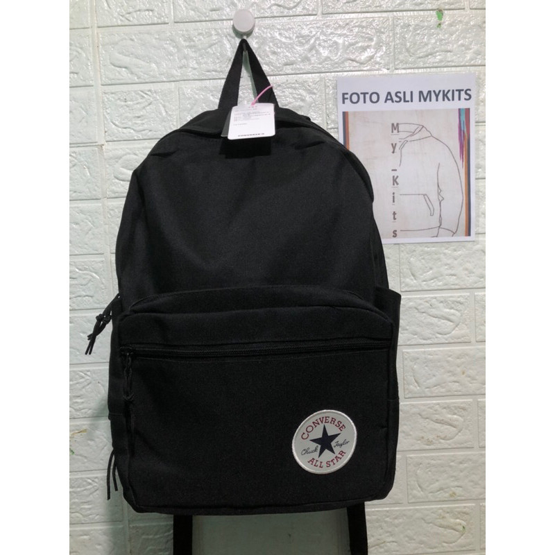เปิดขายส่ง CONVERSE BASIC BLACK GO 2 CANVAS BACKPACK / CANVAS BACKPACK / BAGPACK / SCHOOL BAG / BAG