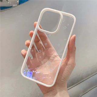 SAMSUNG สําหรับSamsung A15 A05S A55 A06 A26 A36 A56 A35 A54 A16 A12 A52 A34 5G A32 สีสันLittle Starsซิลิโคนใสกันกระแทก