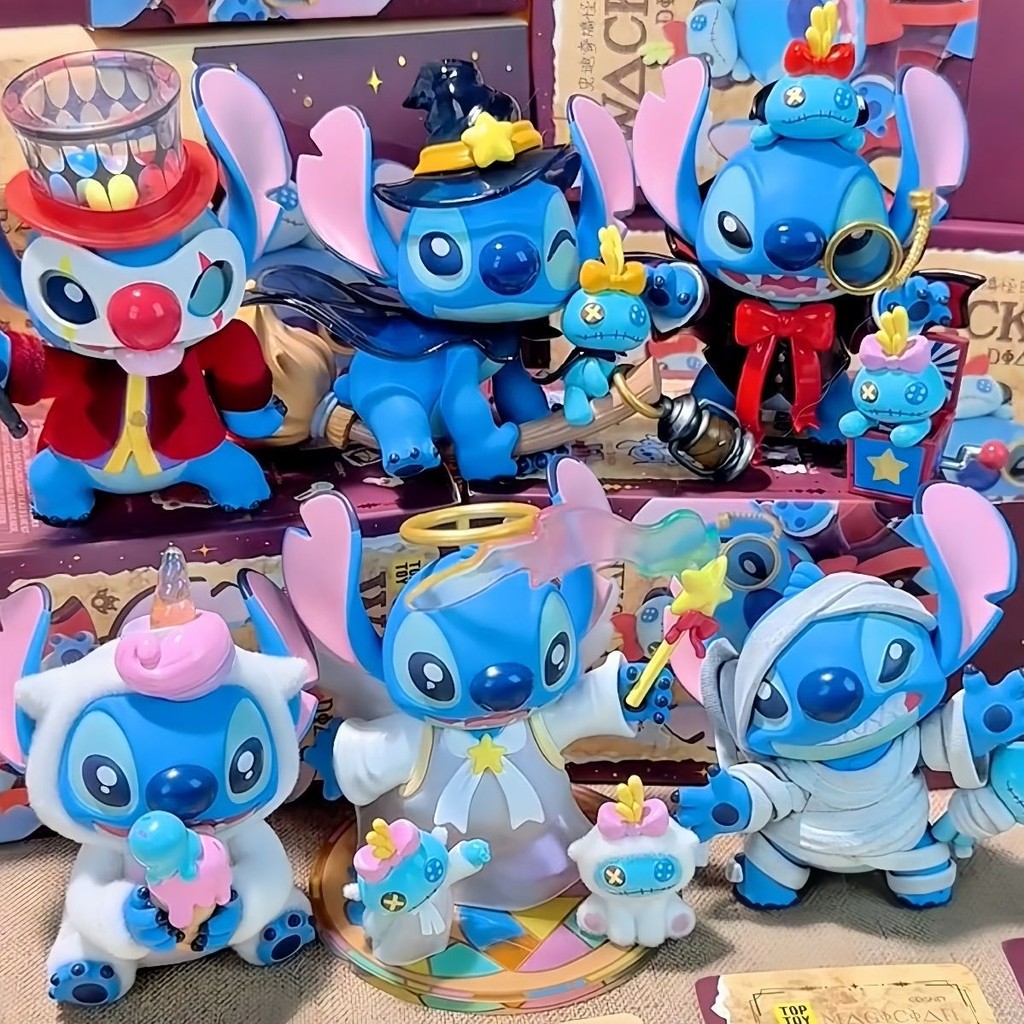 Stitch Fun Diary 2.0 กล่องตาบอด ของเล่นตุ๊กตาสุดเท่ประดับโต๊ะของขวัญวันเกิด