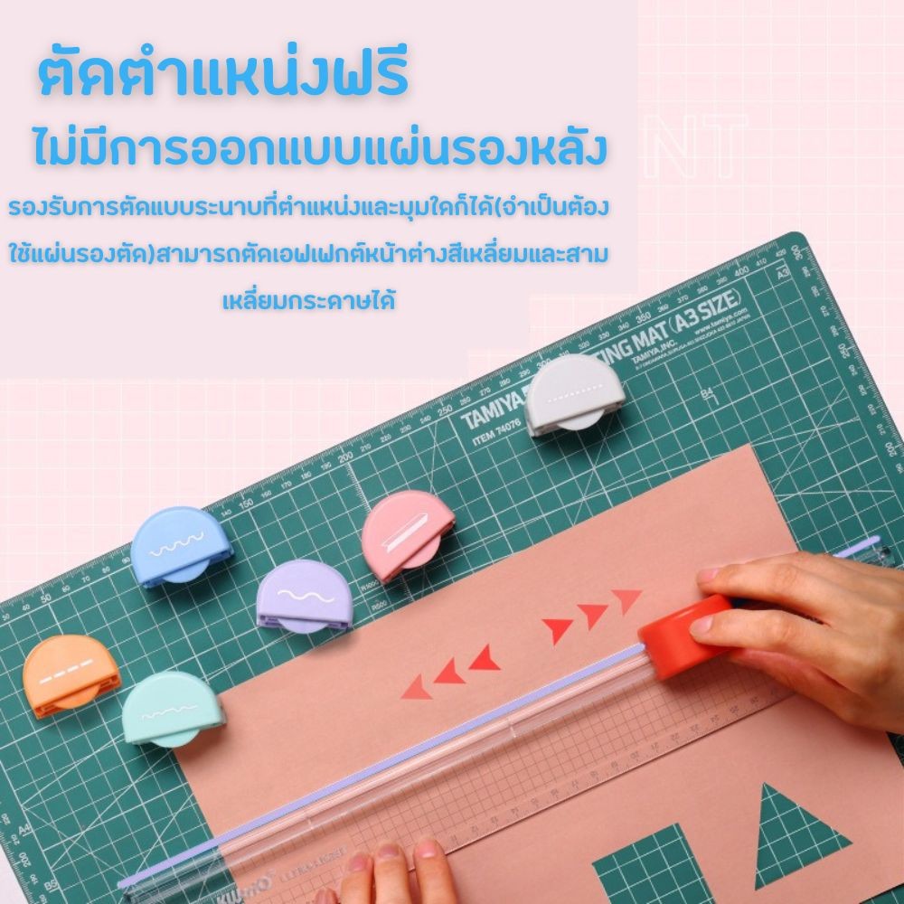 แท่นตัดกระดาษ ที่ตัดกระดาษ พลาสติก ABS Kw-triO No.13203 A4 ใบมีดคม ตัดได้สูงสุด 5แผ่น/ครั้ง Paper Cutter HOME&OFFICE - รูปที่ 5