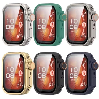 เปลี่ยนเคส Ultra สําหรับ Huawei Watch Fit 5 5 Pro เคสกระจกนิรภัย + ตัวป้องกันหน้าจอสําหรับ Huawei Watch Fit 4 Pro อัพเกรด Ultra 2