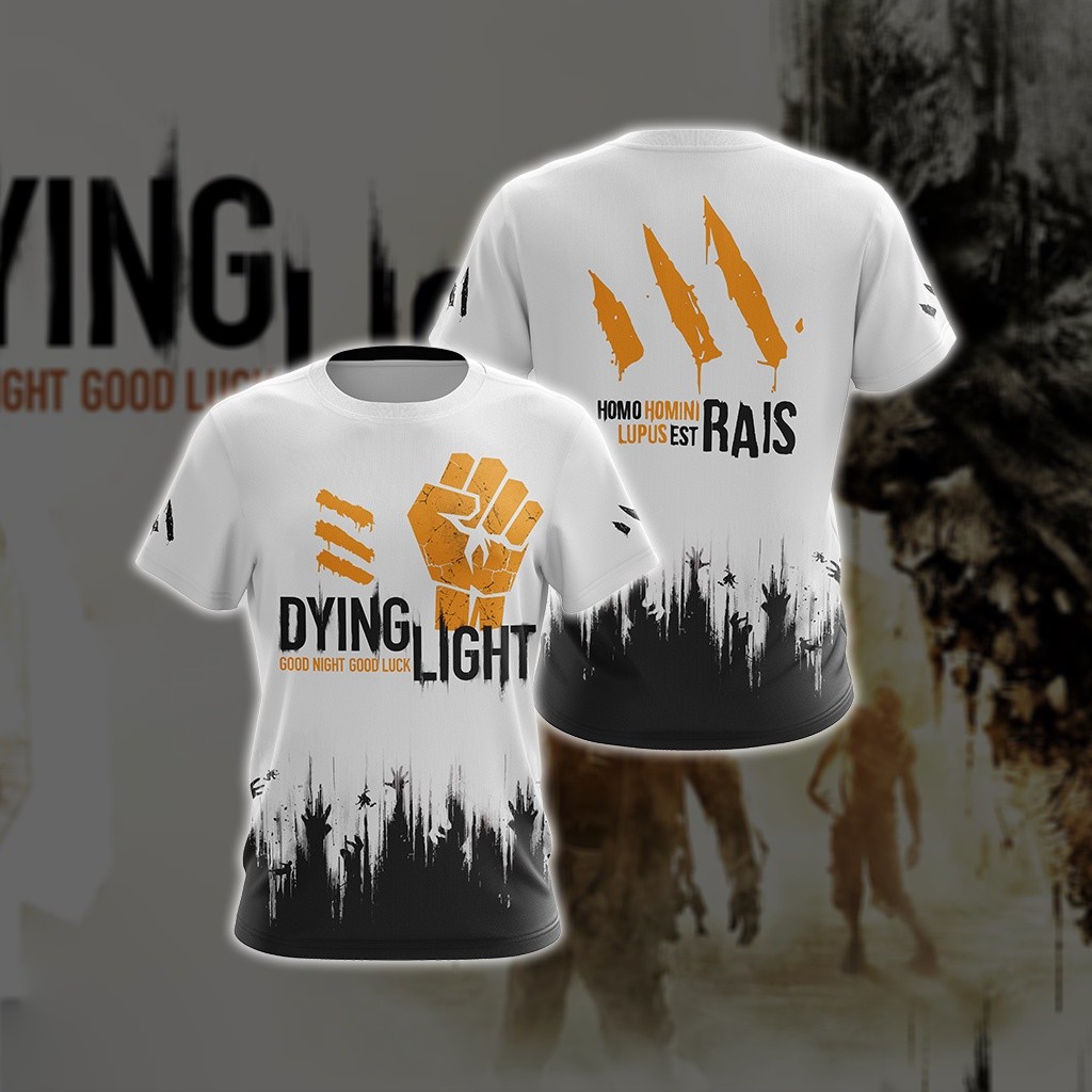 Dying Light - เสื้อยืด 3D Good Night Good Luck