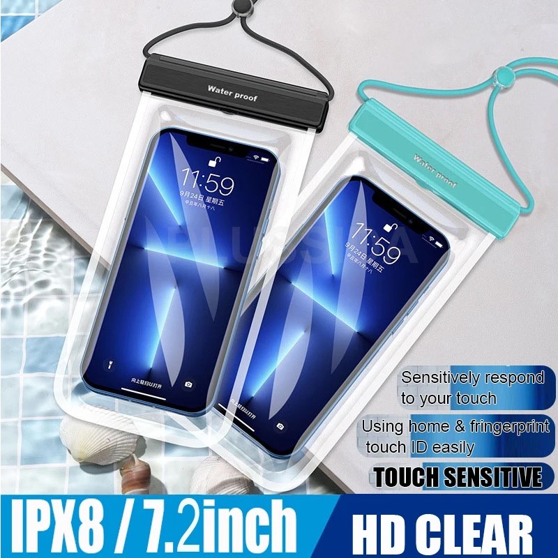 Fonken เคสโทรศัพท์มือถือ กันน้ํา IPX8 สําหรับดําน้ําลึก 7.2 นิ้ว