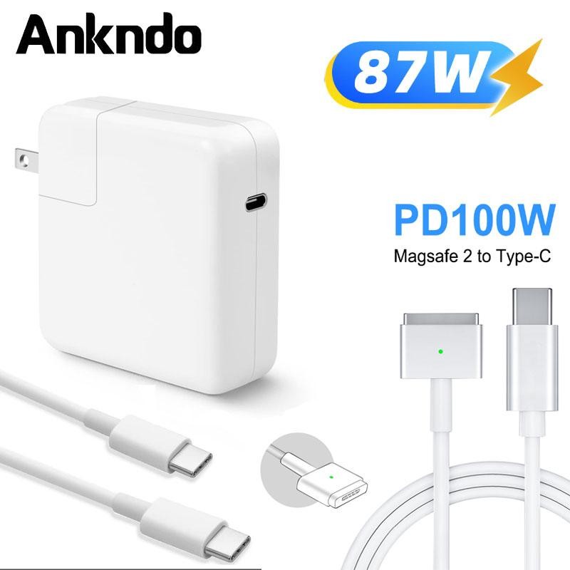Charger สําหรับ Mac Air Pro USB C 87W สําหรับแล็ปท็อป Mac / สายชาร์จ USB C TypeC To MagSaf2 สาย 1.8M