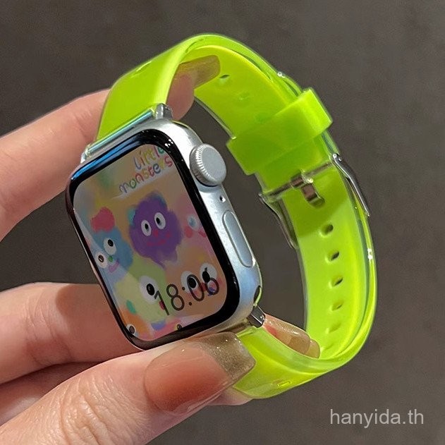 สายรัดฤดูร้อนใหม่สำหรับ Huawei Watch Fit 4 สายใส Huawei Watch Fit 4 Pro สายแวววาว Huawei watch fit 3