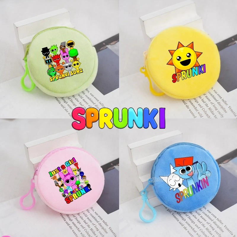 Sprunki พิมพ์กระเป๋าสตางค์เหรียญตุ๊กตา Mini Money Bag กระเป๋าเป้สะพายหลังจี้แฟชั่นของขวัญวันเกิด