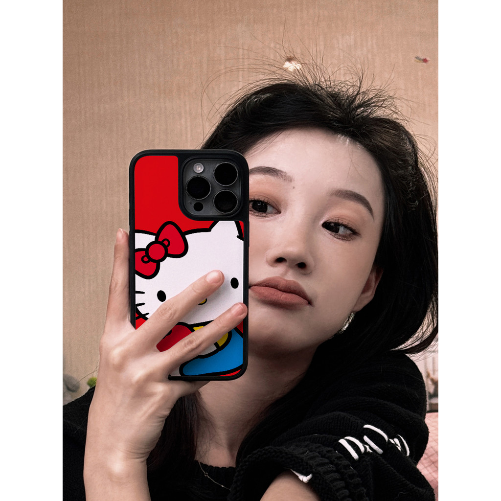 Apple HelloKitty เหมาะสําหรับ Apple 16promax เคสโทรศัพท์ iphone15promax ใหม่รวมทุกอย่าง 15pro แม่เหล็ก 17pro ความรู้สึกระดับไฮเอนด์ 16 การ์ตูน 12 น่ารัก 13