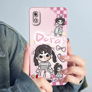 สําหรับ Samsung Galaxy A10 กรณีน่ารักนักบินอวกาศการ์ตูนรูปแบบซิลิโคนเหลวเคสโทรศัพท์สําหรับ Samsung A10 10 2019 A105 A105F SM-A105F เลนส์ Protecive ฝาครอบ