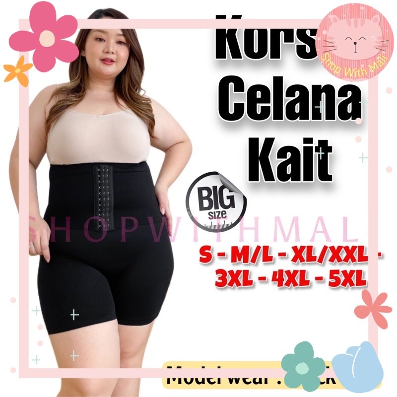 KCK HOOK JUMBO PANTS CORSET BIG SIZE XL XXL 3XL 4XL 5XL 039