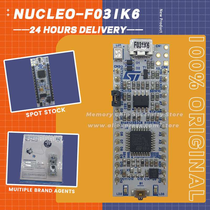 1ชิ้น/ล็อต! NUCLEO-F031K6 STM32F031K6T6 Microcontroller STM32 Nucleo-32 บอร์ดพัฒนาใหม่