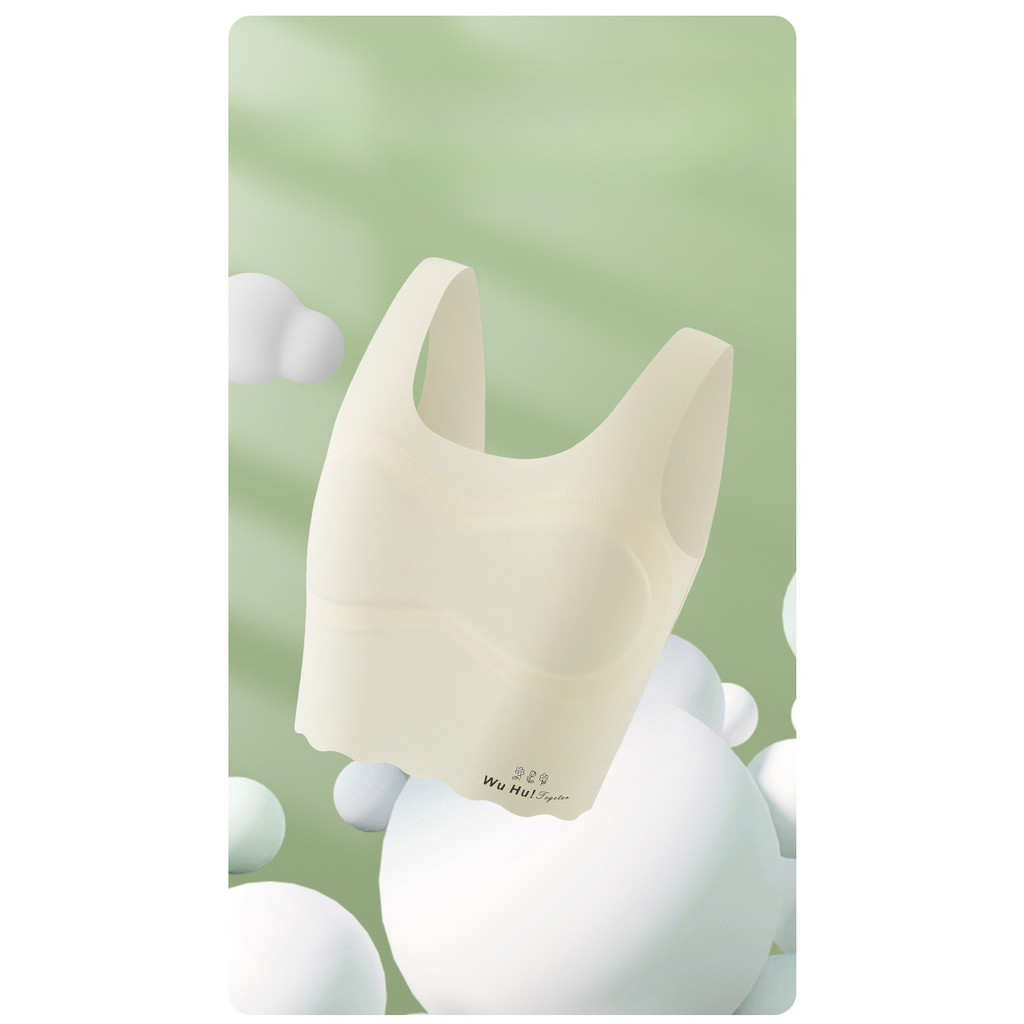 Anti-Bump เสื้อกั๊กนักเรียน ถ้วยคงที่ สายคล้องไหล่กว้าง ขอบคลื่น เป็นมิตรกับผิว ไม่มีรอยต่อ - รูปที่ 7