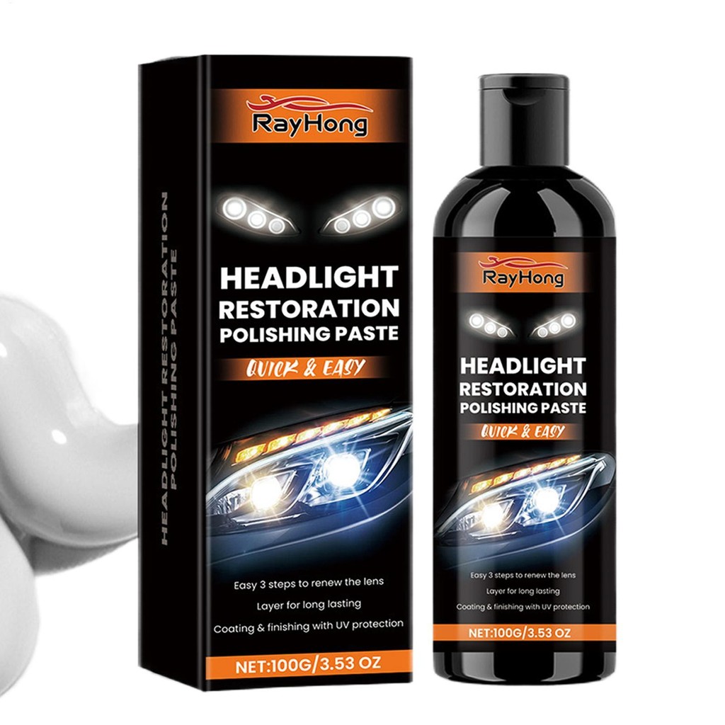 Headlight Restorer and Sealant Polishing Headlight Restorer Automotive Headlight Cleaner Large Capac