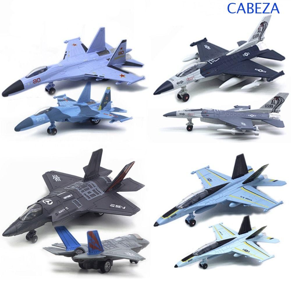 CABEZA Fighter เครื่องบินของเล่น, F16 F22 F35 Pullback & Go Aviao เครื่องบินรุ่น, Tabletop Decor Diecast Collection พร้อมแสงเสียง Jet เครื่องบินของเล่นเด็กของเล่น