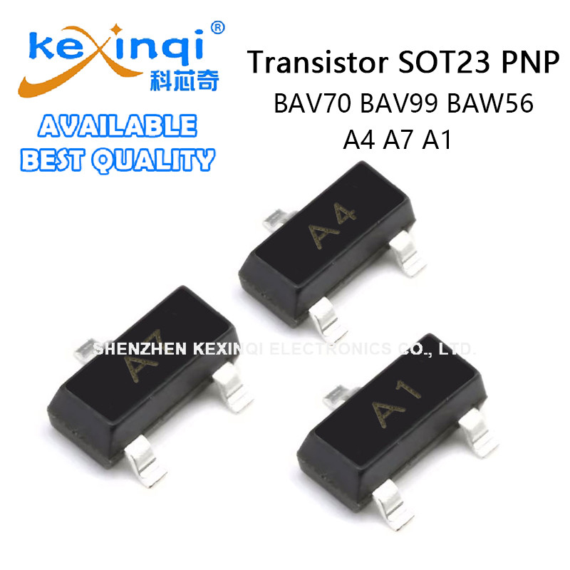 (20-100 ชิ้น) BAV70 BAV99 BAW56 A4 A7 A1 SOT23 PNP ทรานซิสเตอร์พลังงาน SMD ชิป Triode