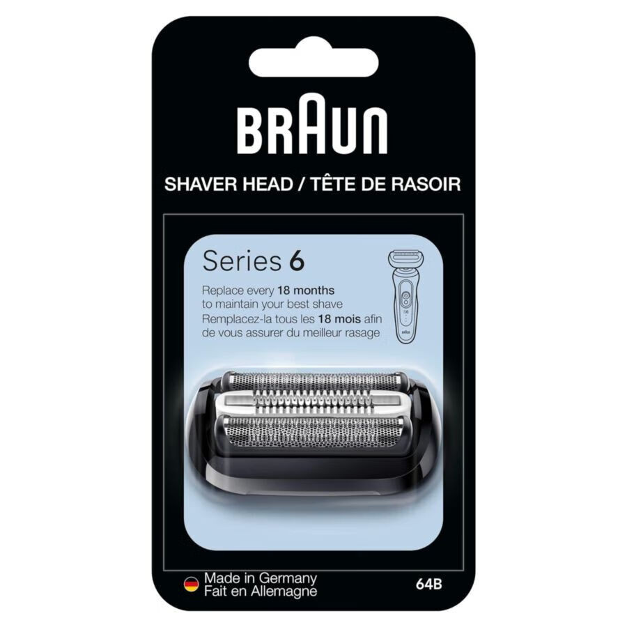 Braun 64B หัวโกนเข้ากันได้กับเครื่องโกนหนวดไฟฟ้า Braun Series 6 / 6 Pro
