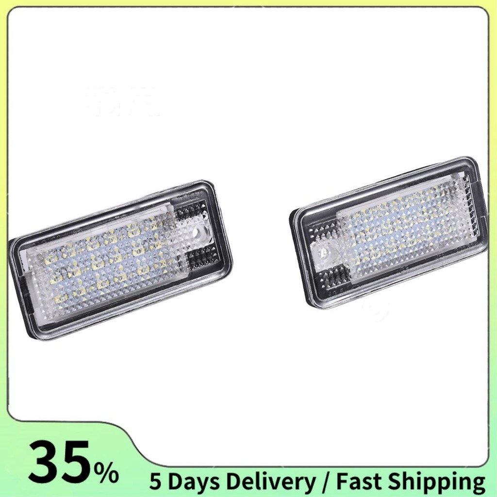 รถ LED จํานวนใบอนุญาตโคมไฟสีขาวสําหรับ A3 S3 8P A4 B6 B7 A5 A6 4F A8 S8 C6