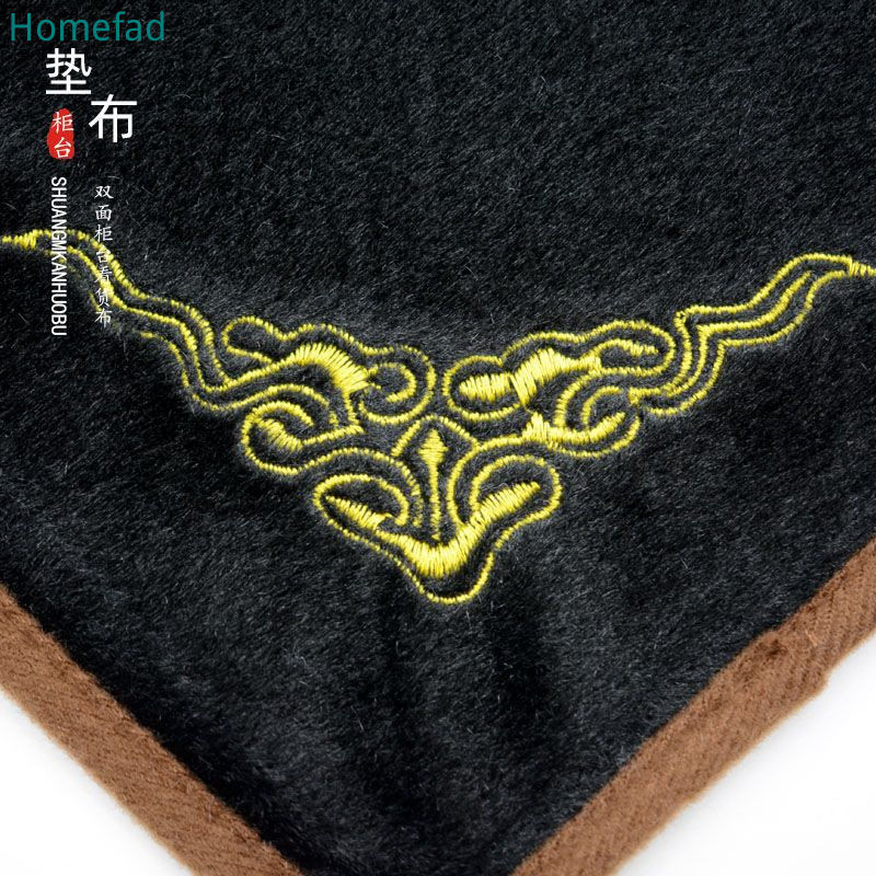 อุปกรณ์ประกอบฉากแสดงเครื่องประดับหยกสําหรับเคาน์เตอร์รายการเล่นวัฒนธรรมสองด้านพื้นหลังสําหรับการดูและถ่ายภาพสินค้าผ้ากํามะหยี่สีดําและสีขาวสําหรับเคร - รูปที่ 5