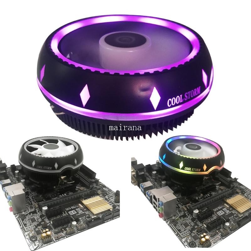 MT คูลเลอร์ CPU ที่เชื่อถือได้ 120 มม. พัดลมระบายความร้อน CPU สําหรับ LGA1150 1151 1155 AM4 AM3+ AM3